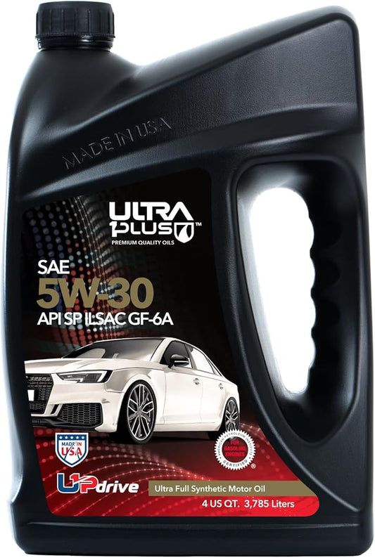 ULTRA 1PLUS SAE 5W-30 Full Synthetic Motor Oil API SP ILSAC GF-6A - 5W30 motor oil, 1 Gallon