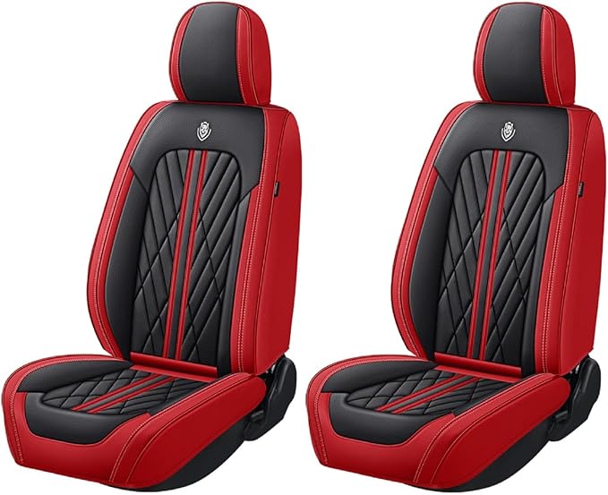 Universal Fit Waterproof Breathable Nappa Leather Automotive Vehicle Car Seat Covers Set Cushion Protector for Sedan SUV