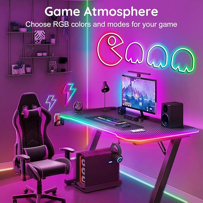 16.4Ft Neon Rope Lights,Flexible Led Rope Lights Control with App/Remote,Multiple Modes Music Sync Gaming RGB Led Neon Lights for Bedroom Outdoor