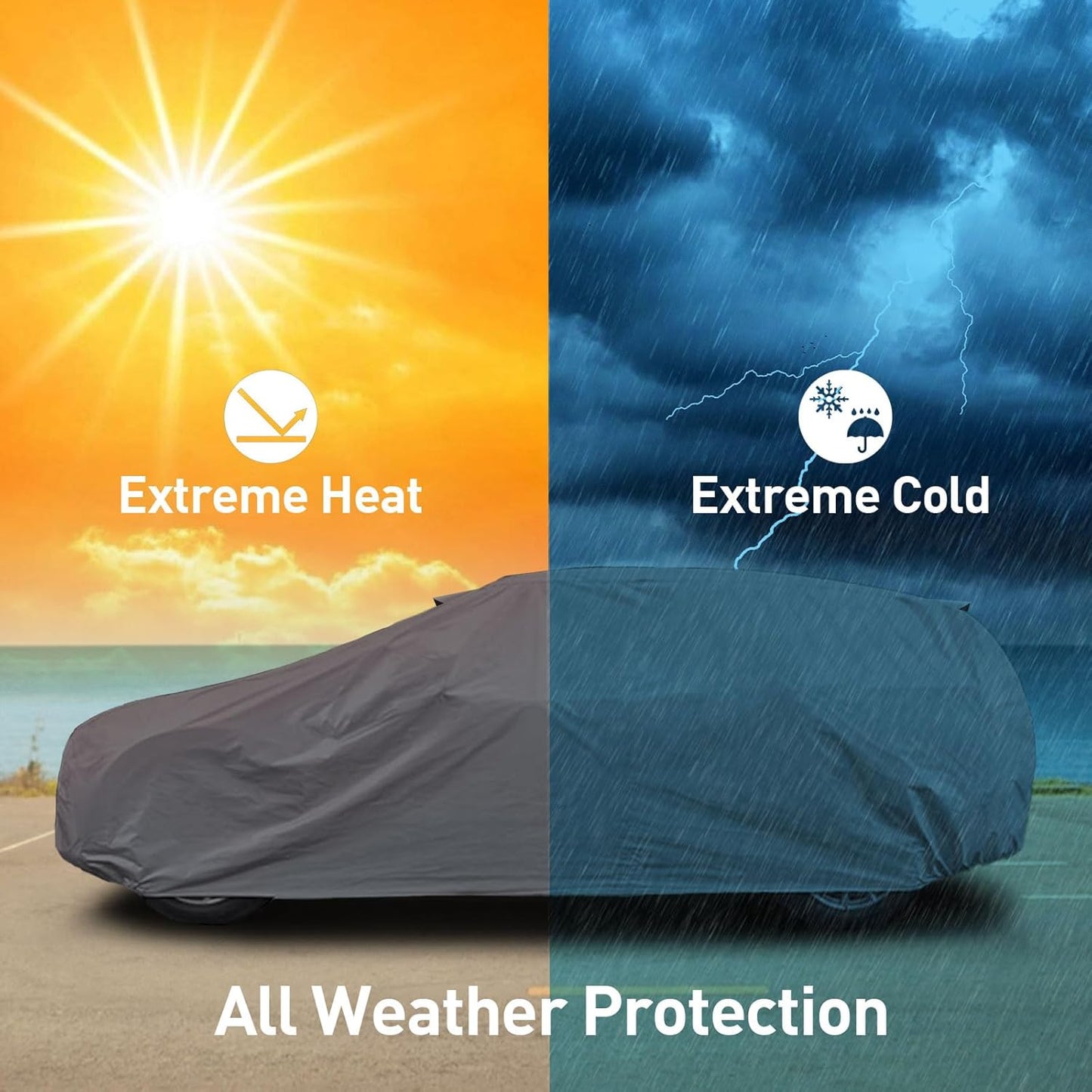 USCarCover Supreme Car Cover for Jeep Liberty 2002-2013 SUV Semi Custom Fit Pollution, Dust, Sun, Snow, Rain