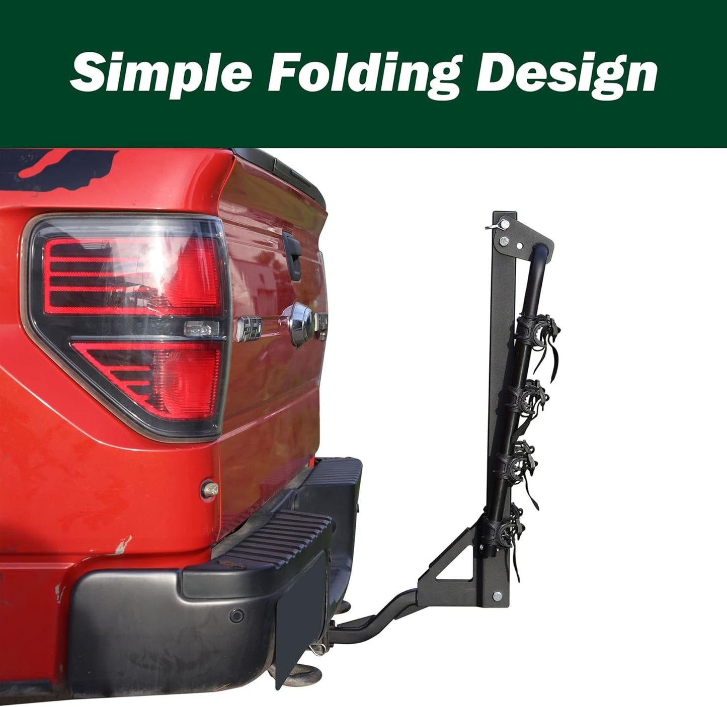 Young 4 Bike Rack - Bicycle Racks Mount Carrier for Cars, SUV and Minivans with 2" or 1-1/4 inch Hitch Receiver, Easy Assembly and Safe Locking