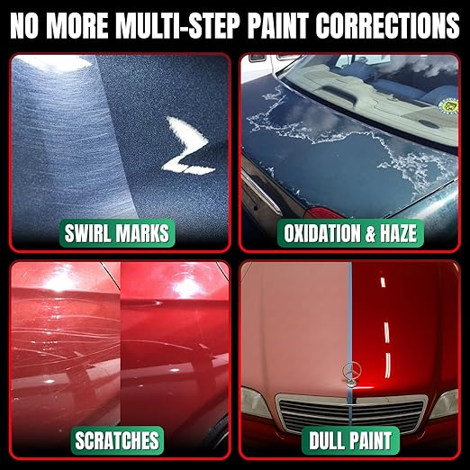 Clarity Compound - Polishing & Cutting Compound for Cars with ClarityFusion Technology - One Step Scratch Remover for Clear Coat & Paint Restoration - Removes Scratches, Swirls & Oxidation - 16 oz