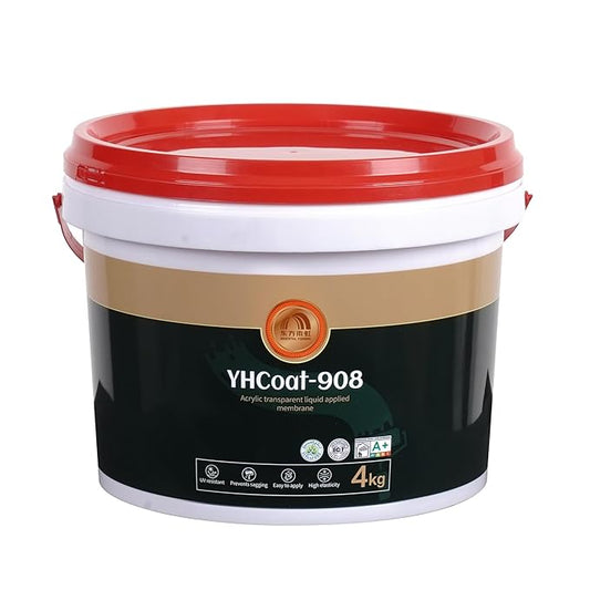 Clear Coating 1 Gallon, UV Defense, Concrete Sealer, Transparent Waterproof Adhesive & Invisible Waterproof Agent, Acrylic, for Roof, Wall, Indoor & Outdoor