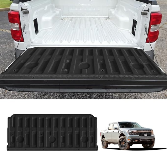LASFIT Truck Tailgate Mat for Ford Maverick 2025 2024 2023 2022 Hybrid & Gasoline Truck Bed (Not Fit Drop-in Liners) Custom Fit All Weather Protector TPE Easy-Clean Tailgate Liner,1pc Black