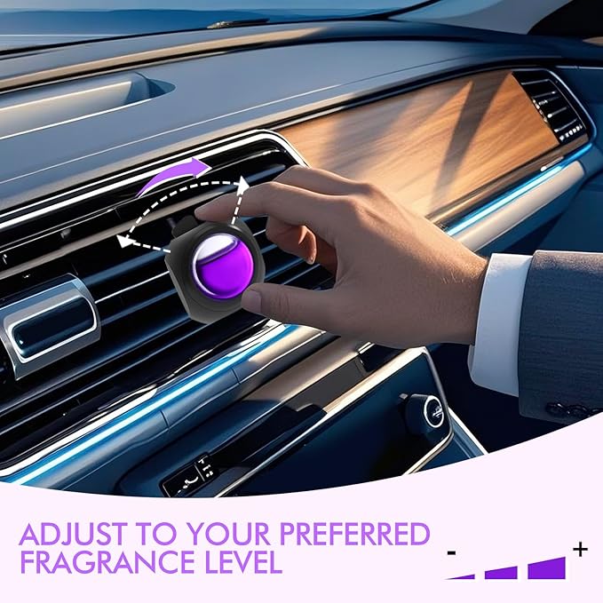Car Air Freshener Vent Clips, 12 Pack, 6 Vanilla, 6 Lavender, Provides Long-Lasting Scent, Up to 360 Days, Car Fresheners