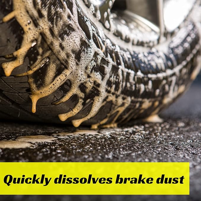 Stoner Car Care 92207-6PK Wheel Cleaner Spray Foaming Gel with Unbeatable Performance, Dissolves Brake Dust, Safe for All Tires, Wheels, and Hubcaps, 16 Fl Oz, Pack of 6