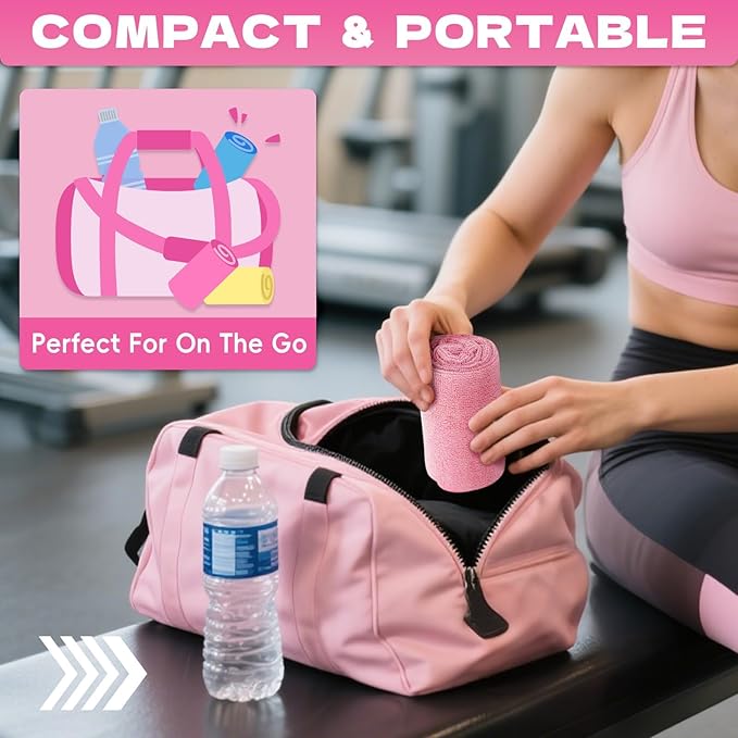 Microfiber Gym Towels for Showering Working Out Quick Dry Negative ions Large Middle Small Sizes Lightweight Gym Towel for Men Women Tennis Sports Towels for Body Hot Yoga Fitness Essentials