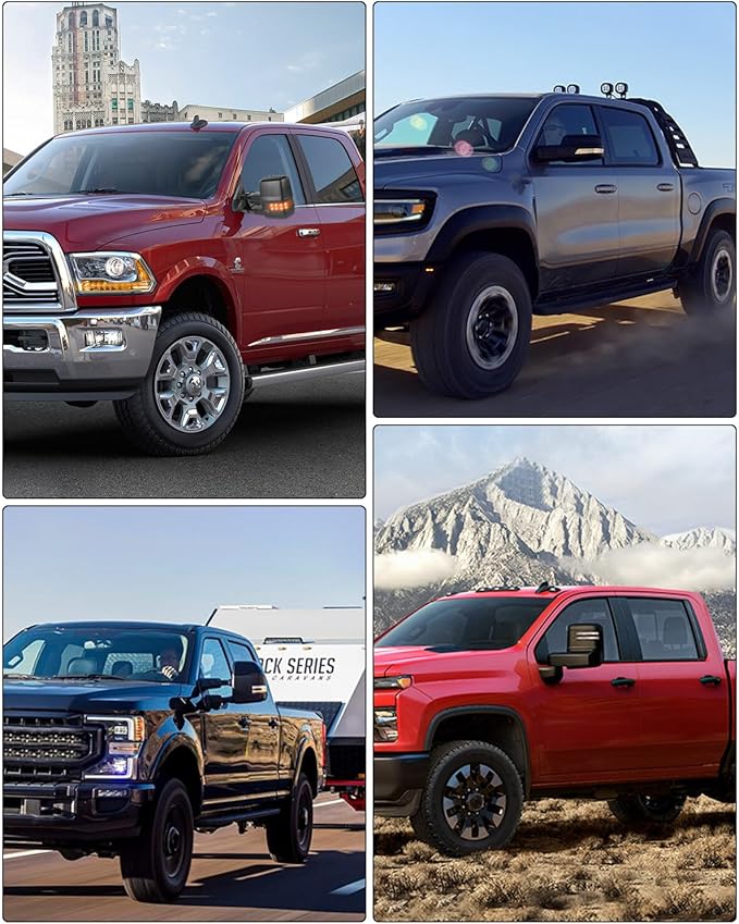 ECCPP Towing Mirrors High perfromance Automotive Exterior Mirrors Power Heated Turn Signal Replacement fit for 2003-2007 for Silverado for Sierra for Chevy for gmc 1500 2500 3500(07 New Body Style)