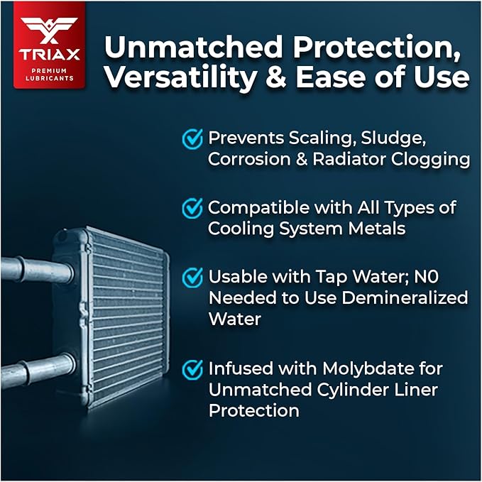 Triax All Fleet ELC Coolant & Antifreeze, Diesel Extreme HD NOAT, 1 Million Mile, 8 Year, 20,000 HRS, CAT EC-1, Concentrate (1 Gallon)