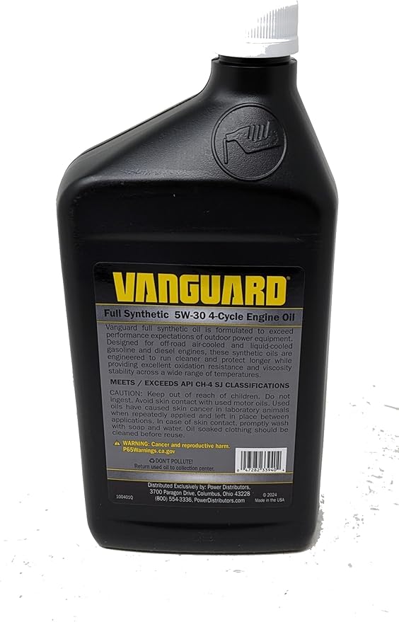 Vanguard 5W-30 Full Synthetic Engine Oil Quart