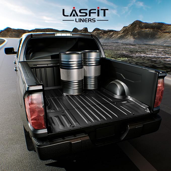 LASFIT Bed Mat for Toyota 2007-2021 Tundra 5.5FT/5.5'Truck Bed Mat All Weather 5.5 FT Bed Liner for Toyota Tundra 2021 2020 2019 2018-2007 Accessories TPE Trunk Mat Cargo Mat (Not Fit Drop-in Liner)