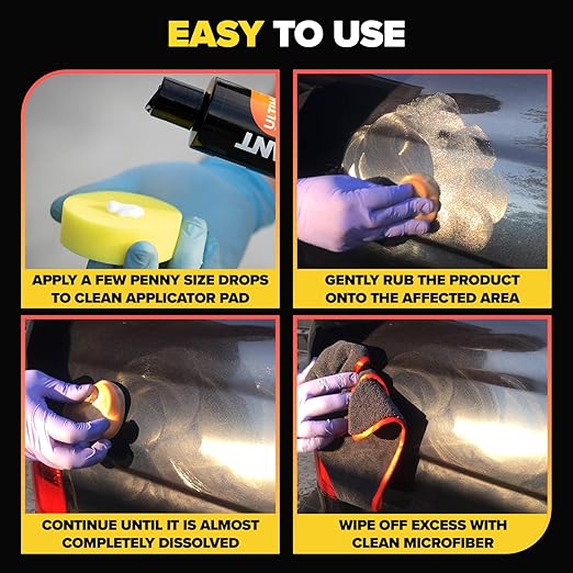 Carfidant Scratch and Swirl Remover - Car Scratch Remover for Vehicles Paint - Polishing Compound for Cars - Paint Restorer Kit with Pad, Microfiber and Sanding Block