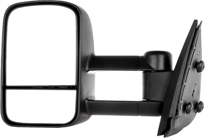 ECCPP Towing Mirrors Tow Mirrors With 2007-2014 For Chevy Silverado For GMC Sierra 1500/2500 HD/3500 Manual Adjusted No Heated No Turn Signal Black Housing Pickup