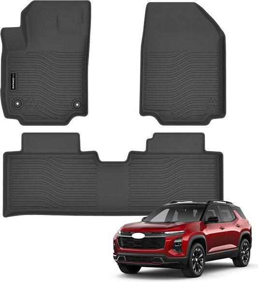 Auxko All Weather Floor Mats Fit for Chevy Equinox/GMC Terrain 2025 2026 (Not EV) TPE Rubber Liners Set All Season Guard Odorless Anti-Slip Floor Mats