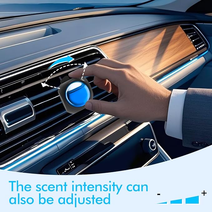 Car Air Freshener Vent Clips, 12 Pack, 6 Linen, 6 Citrus, Provides Long-Lasting Scent, Up to 360 Days, Car Fresheners