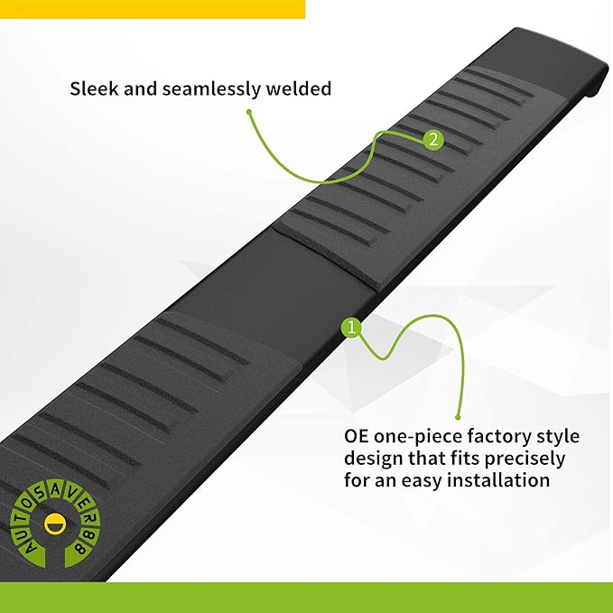AUTOSAVER88 Running Boards Compatible with 2009-2018 Dodge Ram 1500 Quad Cab/Extended Cab, 2019-2024 Ram 1500 Classic, 6 inches Side Step Nerf Bars Side Bars (Excl.1500 New Body Style)