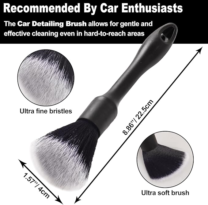 NIKCOSMK 3PCS Wheel Brush Kit for Cleaning Wheel and Tire, Wheel and Rim Brush, Car Detailing Brushes, Bendable & Durable Car Wheel Rim Cleaner Brush Set,Car Detailing Cleaning Brush Supplies Kit