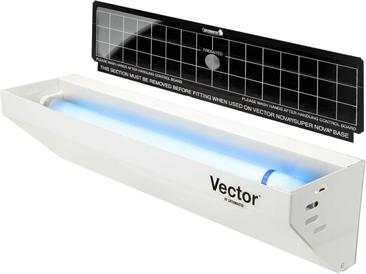 Catchmaster Vector Optima Light Trap, UV Light Fly Traps for Home, Gnat Traps for House Indoor, Shatterproof Bulbs, UV Lamp Insect Killer, Bug Catcher for Kitchen, Garage, & Warehouse - White
