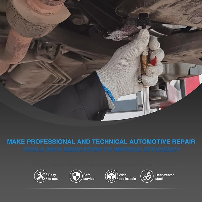 YSTOOL 7.5L Transmission Fluid Pump Manual ATF Refill Fill System Dispenser Hand Pump Kit Portable Automatic Oil Transfer Change Filling Tools with 15PCS ATF Adapters Blue Case