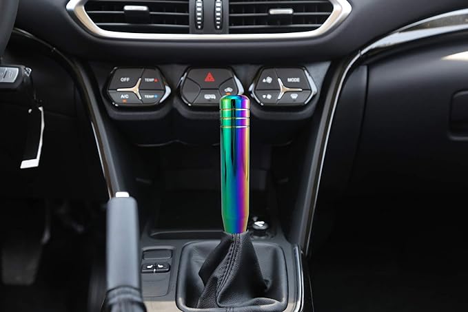 Long Shift Knob Extension Shifter Handle Aluminum Alloy Gear Stick Transmissions Weighted Shifting Lever Universal Fit Most Manual Automatic Cars Truck SUV (Multicolor)