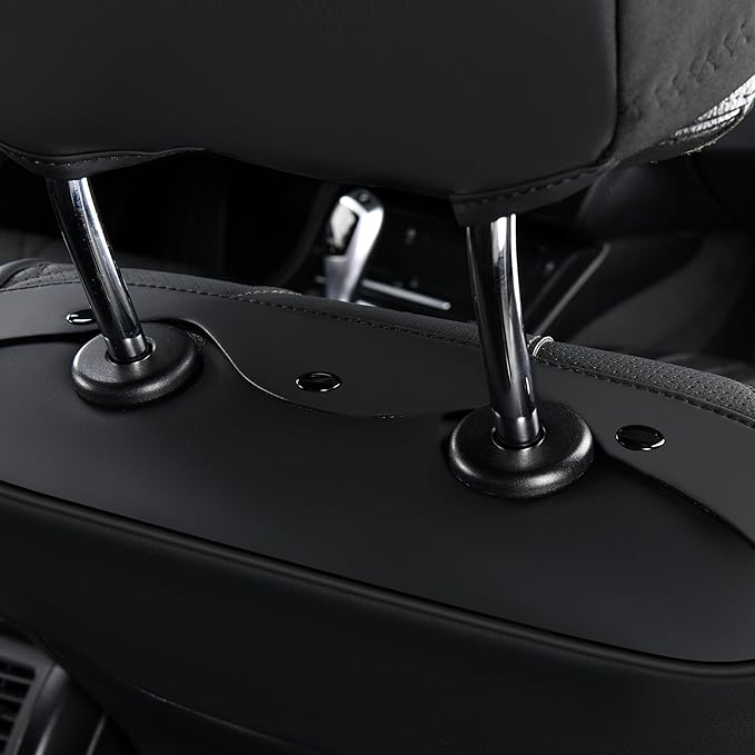 FLORICH Automotive Seat Covers, Waterproof Seat Covers, Black Car Seat Cover, Leather Car Seat Covers 2 Pack Car Seat Cushion Protector Universal Fit for Most Cars SUV Trucks