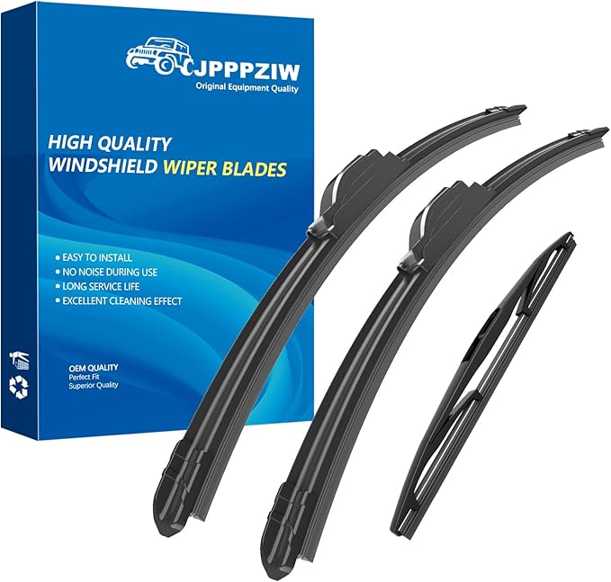 CJPPPZIW® Windshield Wipers-26 Inch+17 Inch+12 Inch Replacement for 2017 2018 2019 2020 2021 2022 Honda CR-V CRV Wiper Blades for My Car,Quality Front and Rear Wiper Blades(Pack of 3)