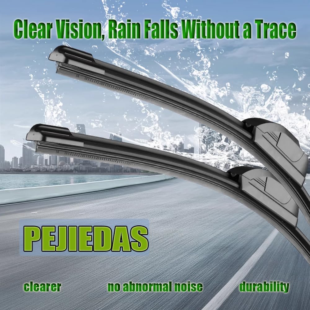 OEM Quality Front Wiper Blades, Replacement for 2003-2009 Toyota 4Runner/2017-2021 Toyota Tacoma, OE Original Style (22 Inch + 20 Inch Front Wiper Blades)