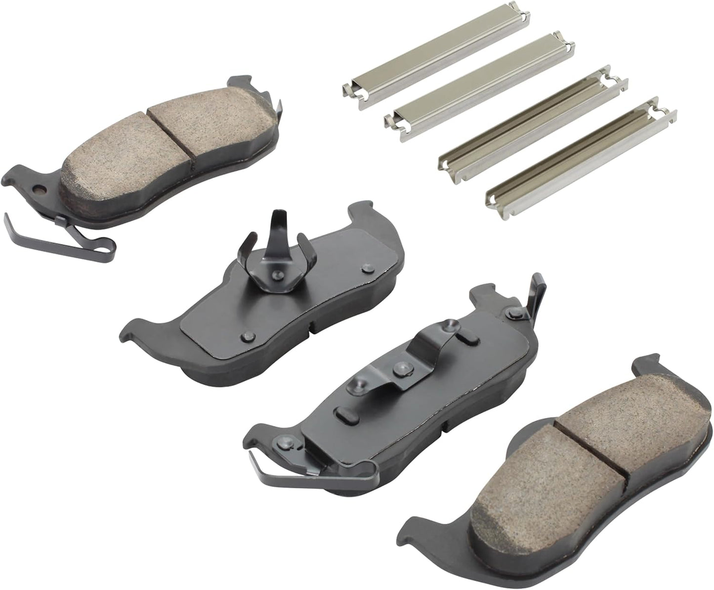 Premium Ceramic Rear Brake Pads (1001-1041C) Replacement for INFINITI QX56 2010-2004, Nissan Armada 2015-2005, Armada 2019-2017, Pathfinder Armada 2004, TITAN 2015-2004