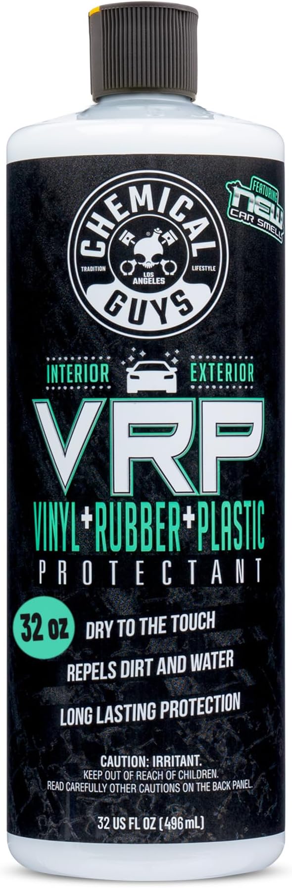 Chemical Guys VRP, New Car Scent - Vinyl, Rubber and Plastic Protectant, Super Shine Dressing for Tires, Trim and More, Safe for Cars, Trucks, SUVs, & More (32 Fl oz) - TVD12132