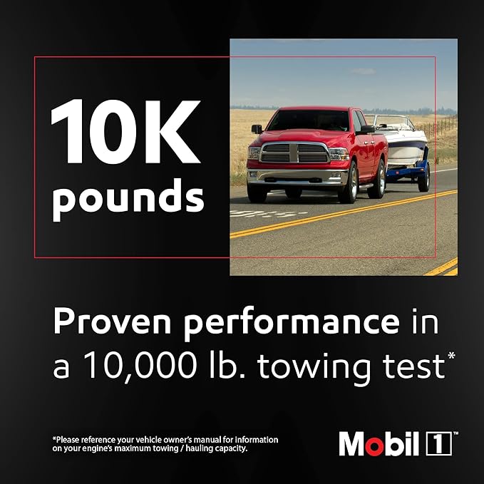 Mobil 1 Motor Oil 5W-30, 5 Quart | Full Synthetic | Truck & SUV | Pack of 2