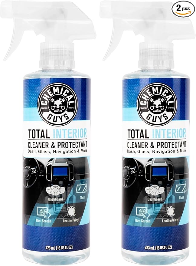 Chemical Guys SPI22016 Total Interior Cleaner and Protectant, Safe for Cars, Trucks, SUVs, Jeeps, Motorcycles, RVs & More, 16 fl oz (Pack of 2)