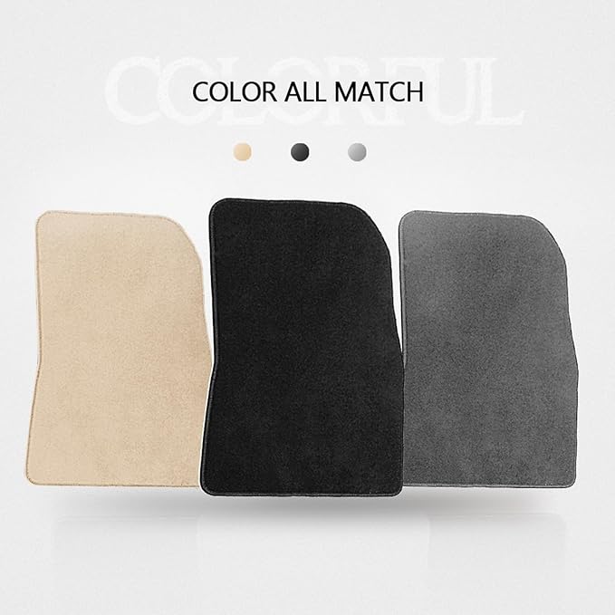 Floor Mats Compatible with 2008-2015 Chevrolet Cruze, 2016 Cruze Limited, Black Nylon Flooring Protection Interior Carpets by IKON MOTORSPORTS, 2009 2010 2011 2012 2013 2014 2015