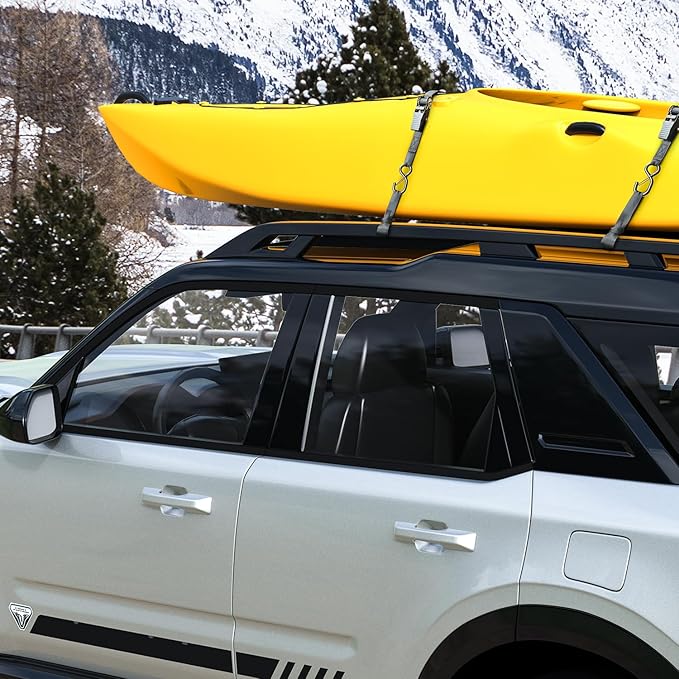 Ratchet Tie Down Straps with Safety Clip 4-Pack 1" x 15' & 4 Soft Loops - 500 lbs Load Cap 1500 lbs Breaking Limit, Ohuhu Ratchet Tie Downs Logistic Cargo Straps for Moving Appliances, Motorcycle