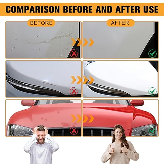 2PCS Upgraded Car Scratch Repair Kit Including Wiping Sponge, Scratch Repair Wax, Suitable for Car Paint Polishing and Repair