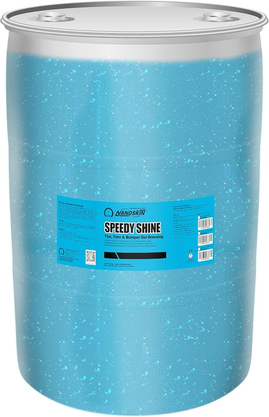 Nanoskin SPEEDY SHINE Exterior Tire & Trim Gel 55 Gallons - Restores and Conditions Faded Tires, Trim, Bumpers and Rubber for Car Detailing | Safe for Cars, Trucks, SUVs, Motorcycles, RVs & More