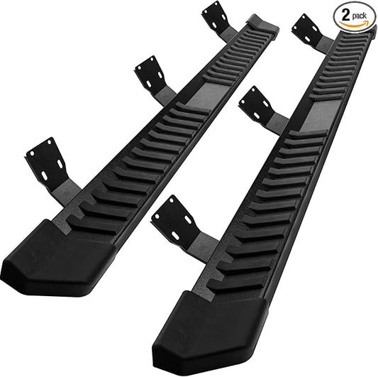 COMNOVA Side Step Nerf Bar Running Board Replacement for 99-16 Ford F250 Superduty Crew Cab（4 Full Size Door）,6 Inch Step Pad Design,OE Style (Black)