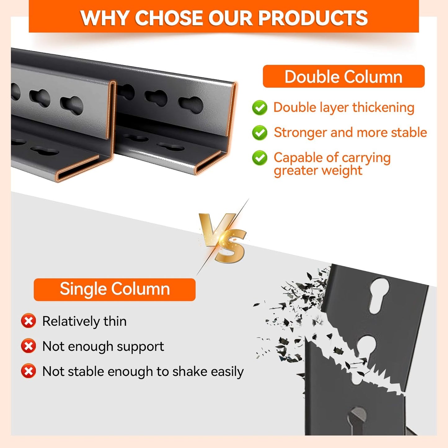 Adjustable Heavy Duty Metal Garage Shelving Unit with Fence, 5-Tier Storage Rack for Garage, Basement, or Warehouse, Durable Steel Shelves for Tools & Equipment, 63" H x 32" W x 16" D, Black