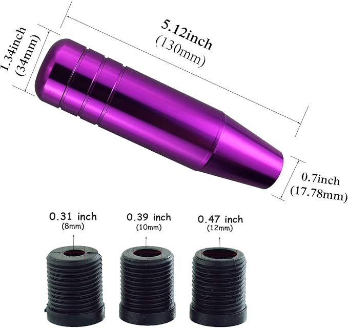 Abfer Metal Shift Knob Car Gear Stick Shifter Handle Head Shifting Knobs Fit for Most Automatic Manual Vehicle