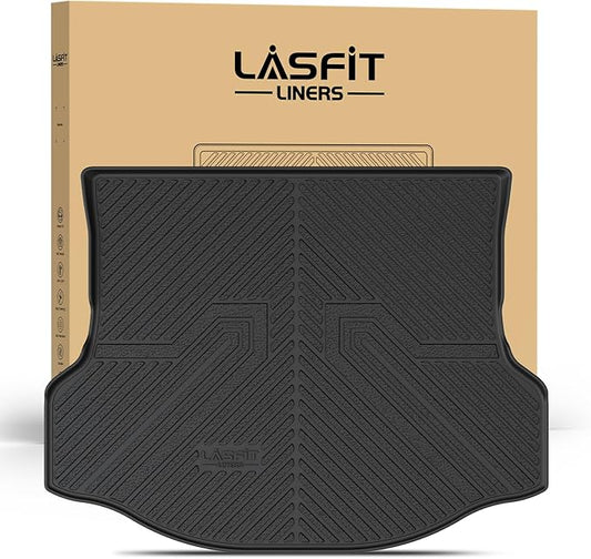 LASFIT Cargo Liner for Toyota RAV4 2013-2018 TPE All Weather Custom Fit Rear Trunk Mat for RAV 4 2013/2014/2015/2016/2017/2018 Gas Hybrid and Prime Accessories, Black
