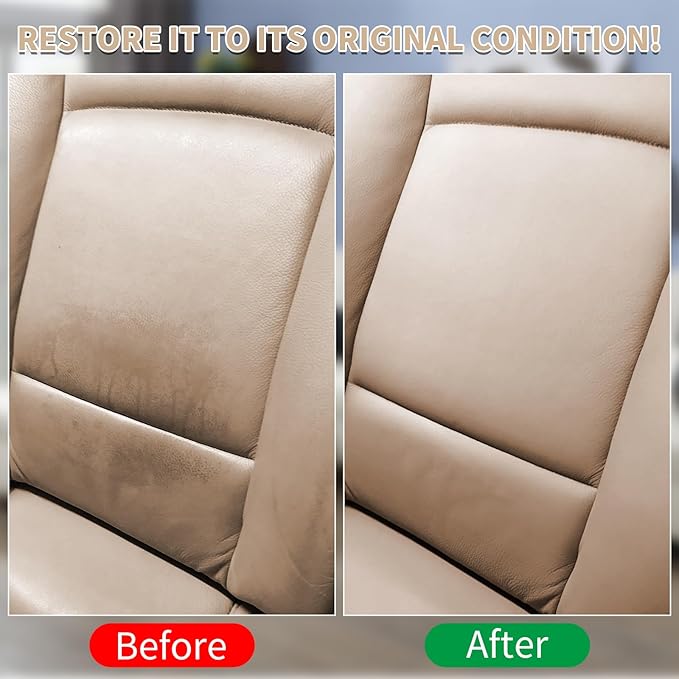 Beige Leather Recoloring Balm with 100ml Mink Oil,Leather Couch Scratch Remover,Leather Repair kit for Vinyl Furniture and Car Interior,Leather Dye Paint,Mink Oil for Leather