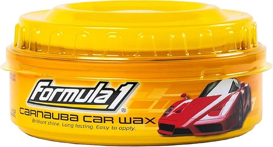 Formula 1 Carnauba Car Wax Paste - High-Gloss Shine - Polish for Car Detailing to Shine & Protect – Remove Haze and Paint Swirls w/ Micropolishing Agents – Car Cleaning Supplies (8 oz)