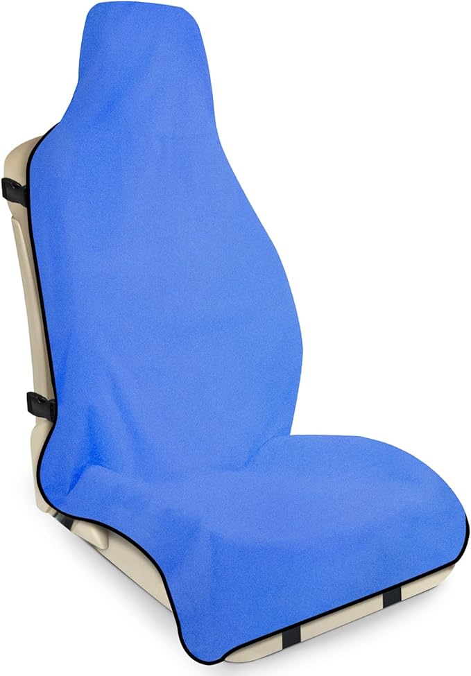 Waterproof Seat Cover Towel, Premium Sweat Carseat Protector, Perfect for Universal Anti-Slip Car Truck SUV Seat, Great for Surfing Yoga Gym Workout, Royal Blue