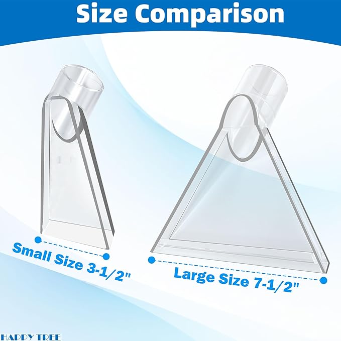 Happy Tree Universal Fits All Shop Vacs with 2-1/2"& 1-7/8" & 1-1/4" Adapters Large 7-1/2"& Small 3-1/2" Clear Head for Upholstery/Carpet Cleaning, Shop Vac Extractor Attachment