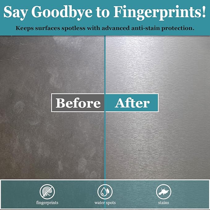 300ml Ceramic Coating Spray for Stainless Steel and Hard Surfaces, Anti-Fingerprint, Stain Resistant, Hydrophobic Protection for Appliances, Glass, Tile, Countertops