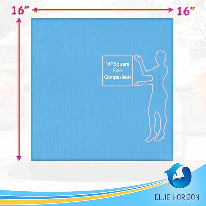 Large Microfiber Cleaning Towels, 36-Pack, Ultra Soft Plush Washcloth Rag, Professional Grade Premium Detailing Cleaning Cloths for Car, Household and Commercial (Sky Blue, 16" X 16")