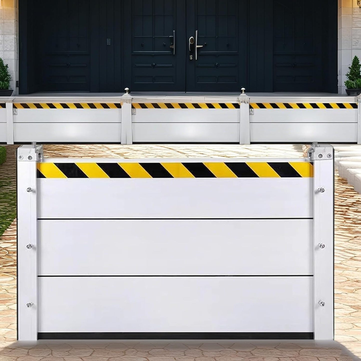 Flood Barriers for Home Exterior,Aluminum Alloy Outdoor Garage Doors Water Barriers for Flooding(H31.5Inch,L18FT)