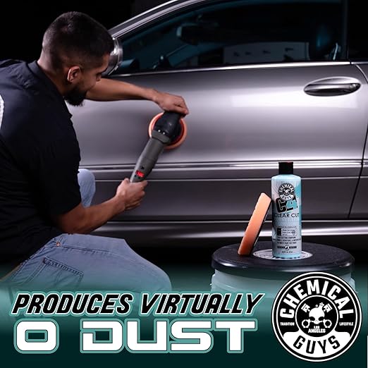Chemical Guys C4 Clear Cut Correction Compound - Professional Paint Correction Polish for Cars, Trucks, SUVs, and RVs - Removes Scratches, Swirls, and Holograms for a Smooth, Glossy Finish, 16 fl oz
