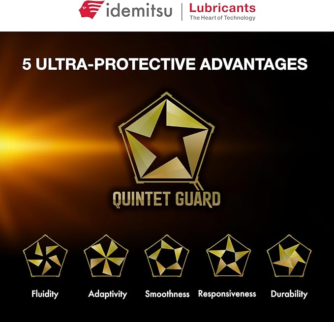 Idemitsu IFG 5 0W-16 Motor Oil Full Synthetic- 5 Quart, Case of 4 | SP/GF-6A Certified Engine Oil for TGDI & PFI Engines | Engineered for Superior Efficiency and Protection