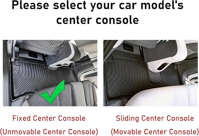 KELCSEECS Floor Mats & Cargo Liner Custom for 2022-2024 Hyundai Ioniq 5 Unmovable Center Console (Fixed Center Console) Automotive All Weather Cargo Mat Floor Liners IONIQ 5 Trunk Mat Accessories