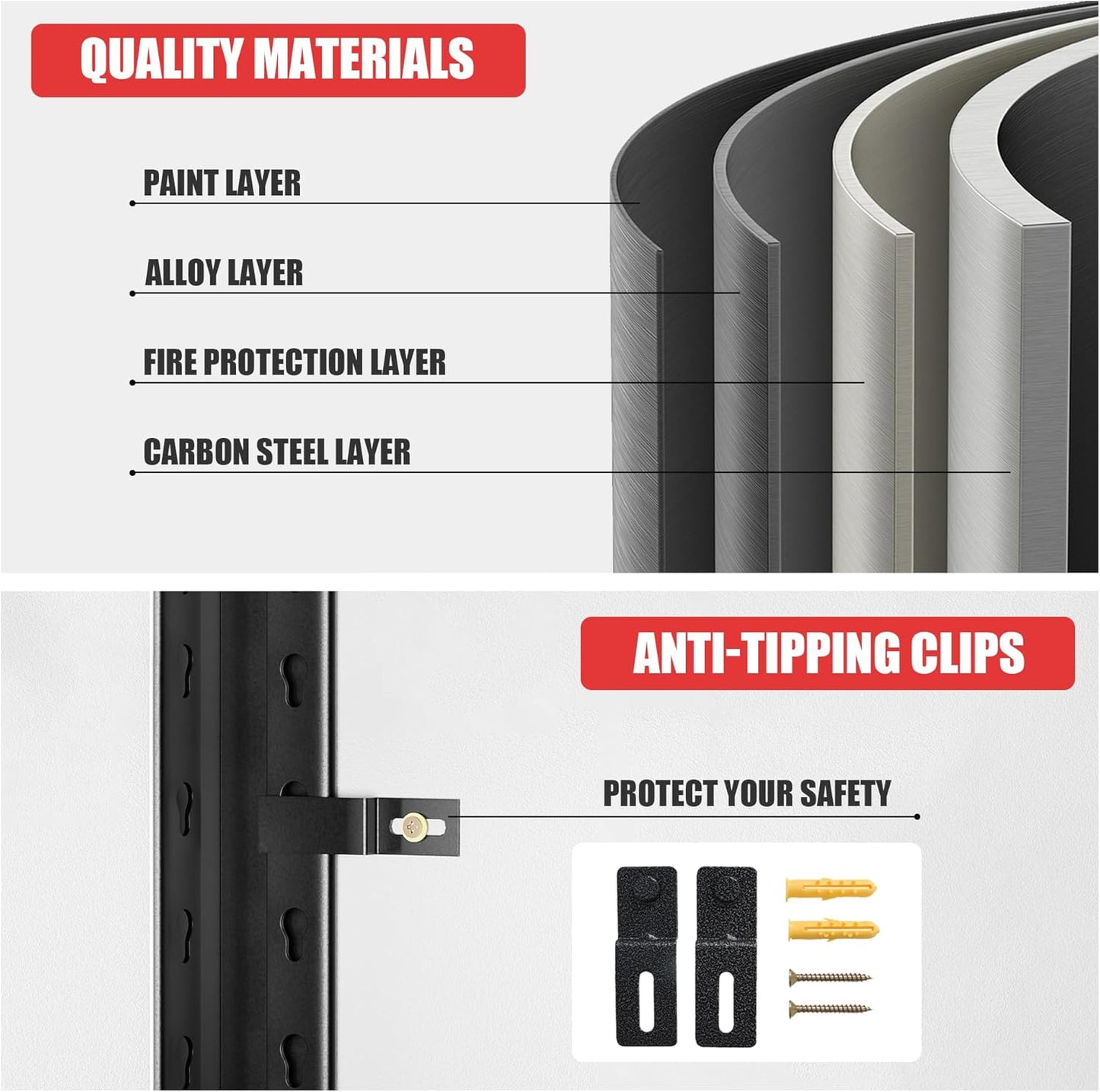 5-Tier Heavy Duty Steel Garage Shelving Unit, Adjustable Metal Utility Shelves, Industrial Storage Rack for Garage, Warehouse, and Storage Solutions 24" D x48 W x87 H